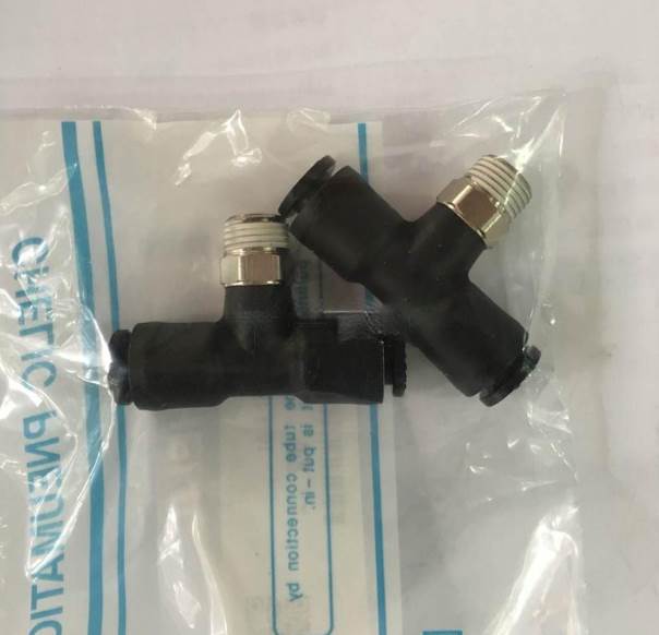 PU管接头 快速接头T型二通接头 C-MSTEL-4-6-8-10-12-1-2-3-4-M5