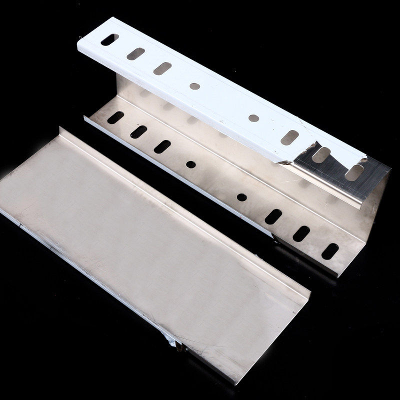 不锈钢304封闭式桥架 金属线槽100*50机房走线槽电缆桥架