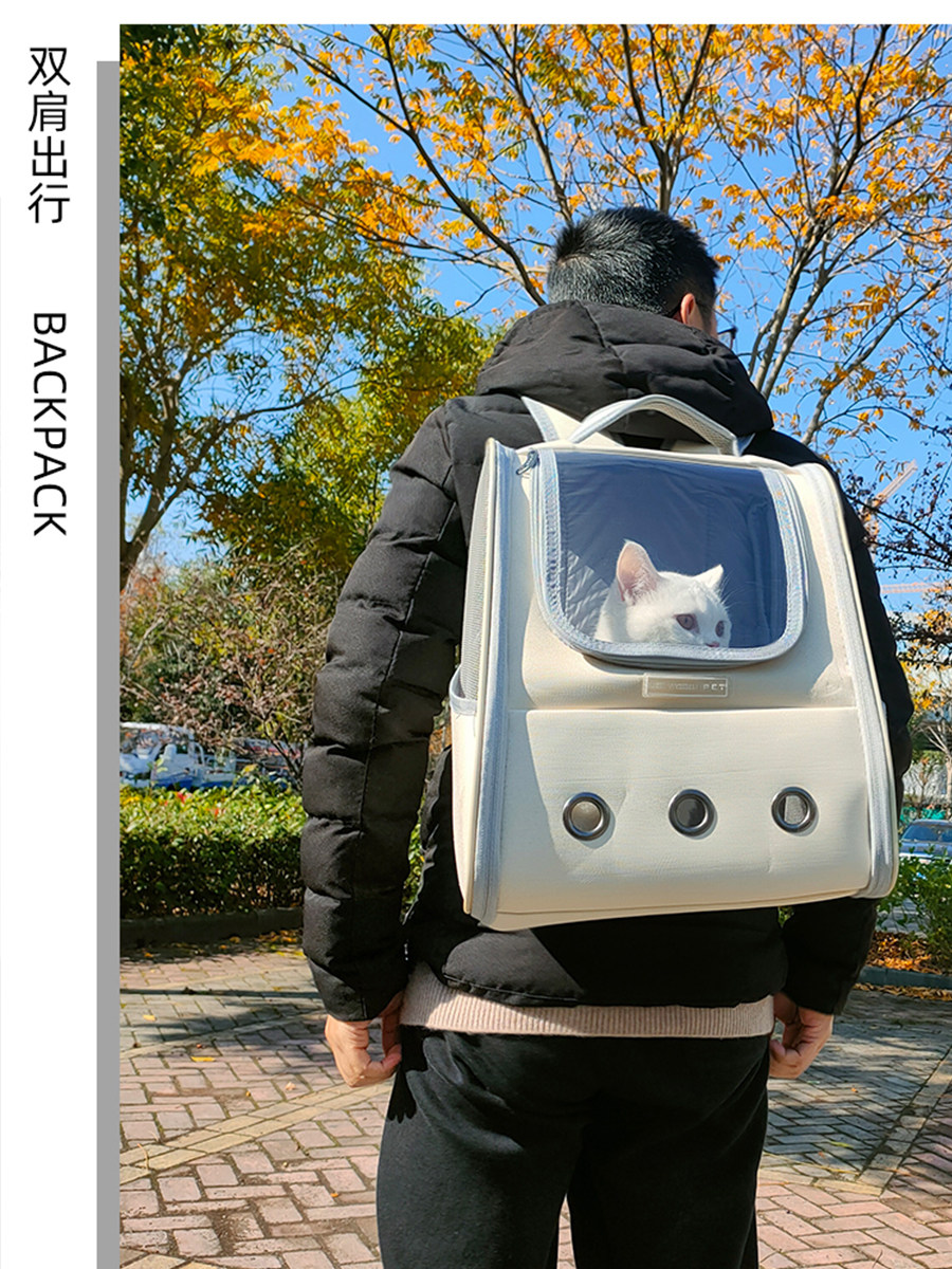 猫背包背包太空舱猫包户外便携式小猫小狗宠物包冬天温暖的猫郊游