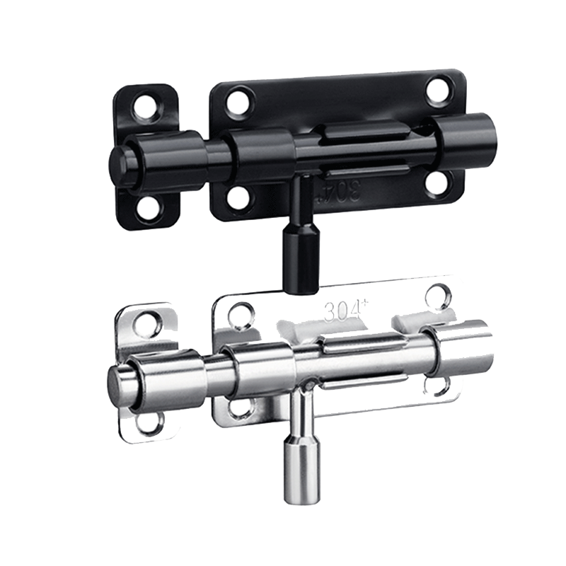 包邮304不锈钢免打孔防盗门插销木门房门门栓卫生间门扣 搭扣老式