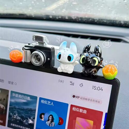 驯龙无牙仔可爱中控趴趴摆件车载