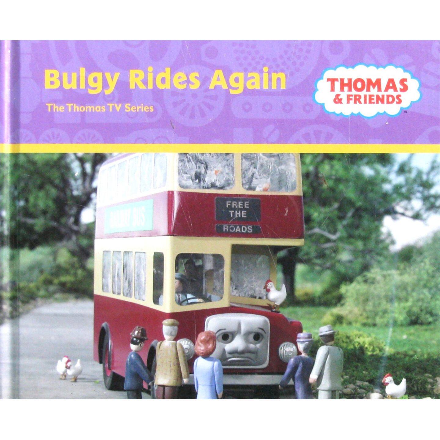 托马斯小火车系列原版英语绘本BulgyRidesAgain讲述暴躁双层巴士巴尔吉的趣味冒险故事适合36岁儿童亲子阅读学习交通工具知识和