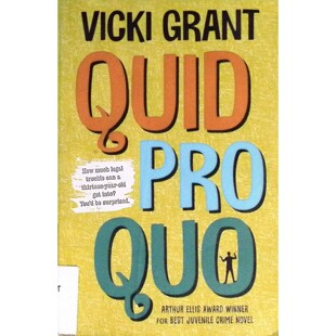 英语原版书等价交换QuidProQuo青少年犯罪小说亚瑟埃利斯奖最佳青少年犯罪小说奖获奖作品适合1114岁悬疑推理章节书加拿大作家维