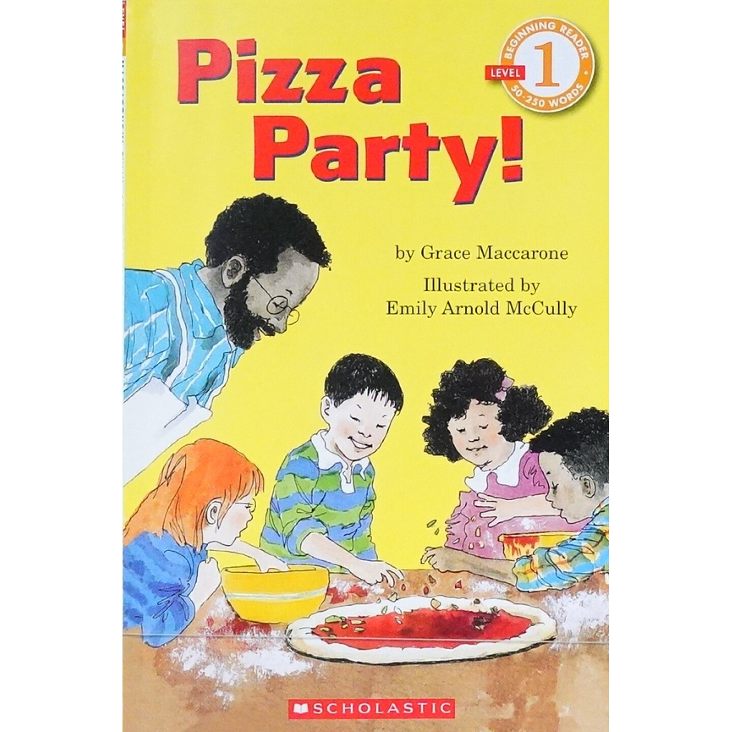 学乐阅读器系列原版英语启蒙绘本PizzaParty由凯迪克奖插画家EmilyArnoldMcCully绘制讲述孩子们制作披萨的欢乐故事培养36岁