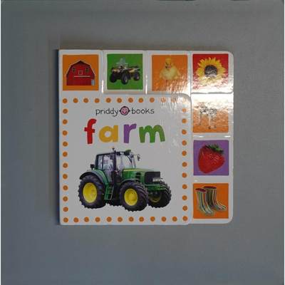 Mini Tab: Farm by Roger Priddy木板书Priddy Books US迷你选项卡:农场