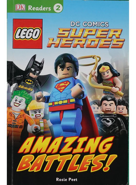 DK读者系列原版引进英语绘本惊奇之战乐高DC超级英雄AmazingBattles亲子共读710岁适读漫画冒险主题激发想象力培养团队合作精神