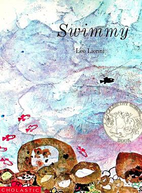 游啊游英语原版书凯迪克银奖获奖绘本李欧李奥尼经典作品亲子共读适读36岁儿童海洋生物团队合作勇气故事Swimmy