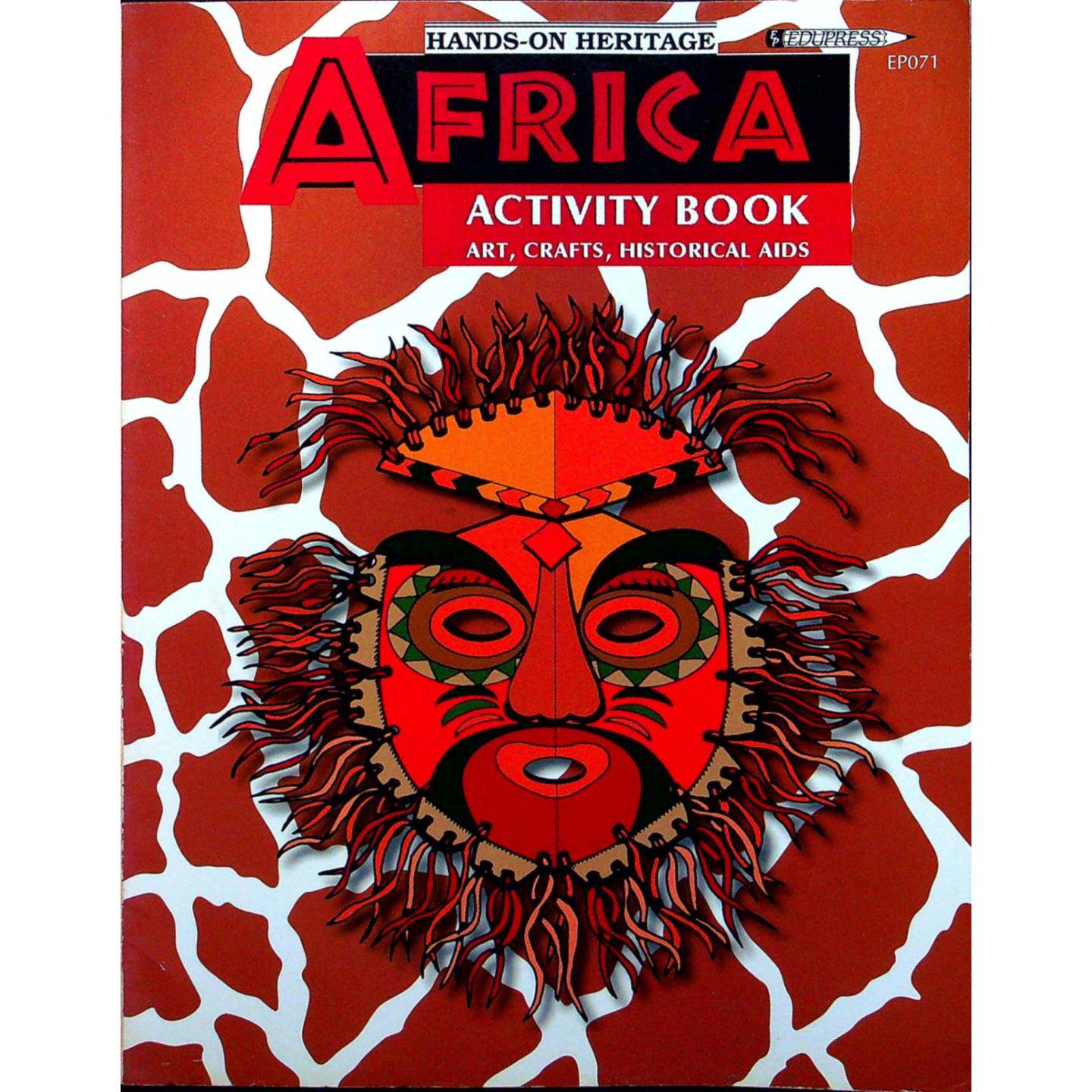 英语原版书动手学文化遗产系列非洲活动书适合710岁儿童亲子共读知识类活动书通过面具肯特布等传统艺术和动物草原热带雨林沙漠