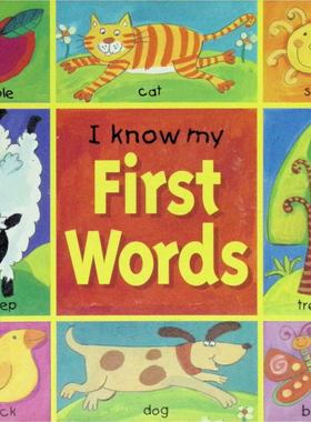 英语原版书我认识我的第一个单词FirstWords儿童认知绘本书由英国作家尼古拉巴克斯特创作插画师凯威德森绘制色彩鲜明充满童趣帮