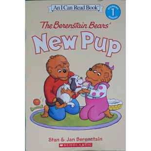 英语原版书贝贝熊新宠物我能读系列亲子共读绘本Story斯坦简贝伦斯坦温馨家庭故事讲述贝贝熊一家领养小狗的经历培养孩子爱护动