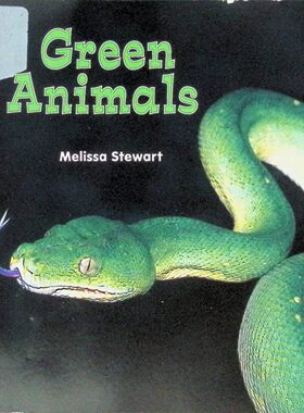 英语原版引进绘本绿色动物来自关于彩虹的一切系列梅丽莎斯图尔特创作的儿童科普读物适合36岁学龄前儿童阅读通过生动图片和简洁