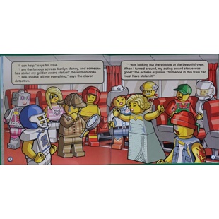 乐高城市读者系列原版书侦探追捕英语绘本适读710岁儿童冒险故事讲述机智侦探克鲁先生破解金像奖盗窃案的有趣故事培养孩子观察