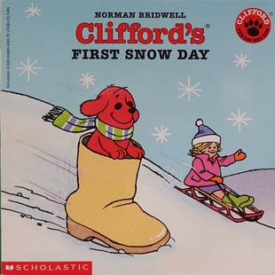 大紅狗克利福德系列原版 童趣經 書CliffordsFirstSnowDay英語繪本親子共讀適合36歲兒童溫暖冬日故事講述大紅狗第一次見到雪花