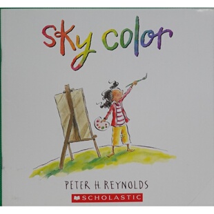 英语原版书SkyColor天空的颜色彼得雷诺兹获奖绘本亲子共读艺术启蒙创造力培养适合36岁儿童阅读学乐出版社出版