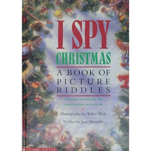 英语原版书我发现系列图画谜语书Christmas亲子共读绘本沃尔特威克摄影简马尔佐罗创作精美圣诞主题照片谜题培养孩子观察力词汇