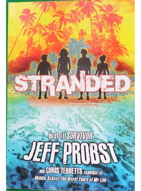 英语原版书STRANDED流落荒岛系列青少年冒险小说学乐出版社章节书讲述四个孩子在荒岛上求生的惊险故事培养生存技能和团队合作精