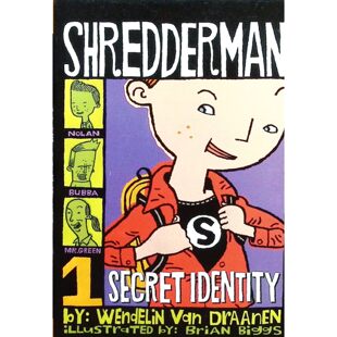 英语原版引进获奖儿童小说秘密身份撕碎人系列SecretIdentity温德林范德拉宁著布莱恩比格斯插图讲述内向男孩诺兰如何化身碎纸