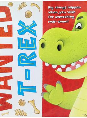 英语原版书被通缉的霸王龙绘本书适合36岁儿童亲子共读通过有趣故事学习Teamwork激发创造力培养上学积极态度