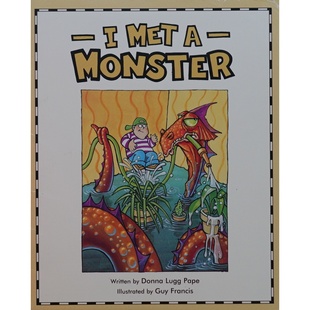 英语原版书跟读系列绘本IMetaMonster亲子共读幻想故事适合36岁儿童培养友谊与接纳能力色彩鲜艳趣味图画书帮助孩子克服恐惧