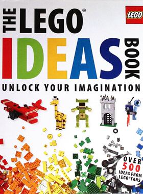 DK出版社原版引进英语章节书UnlockYourImagination乐高创意宝典彩色插图版含500个搭建灵感710岁儿童空间想象力培养乐高爱好者