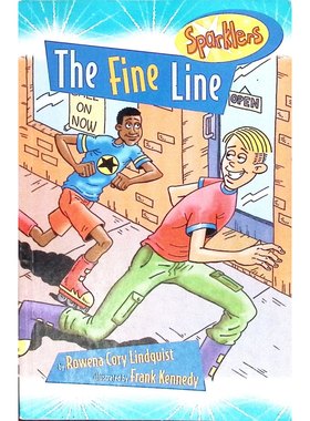 英语原版书Sparklers系列TheFineLine友谊校园生活章节书710岁适读轻松易读的章节书讲述Jonno和Snake的友谊故事探讨同伴压力和