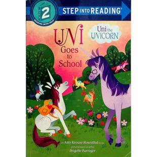 英语原版书走进阅读系列Uni独角兽尤妮上学记绘本适合36岁儿童阅读讲述独角兽尤妮第一天上学的温暖故事培养孩子想象力创造力学