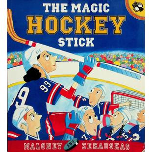 原版引进神奇曲棍球棒英语绘本儿童幻想体育故事MagicHockeyStick彼得马洛尼和菲利西亚泽考斯卡斯创作适合710岁孩子阅读的曲棍