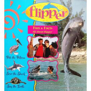 飞宝系列原版书英语少儿科普FunFacts海豚知识亲子共读以经典电影飞宝为背景创作的儿童科普读物了解海豚的社交习惯游泳阵型沟通