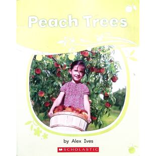 英语原版书PeachTrees桃树科普绘本科普亲子共读学乐出版适合36岁儿童学习植物生长周期和季节变化的自然科学知识彩色插图生动有