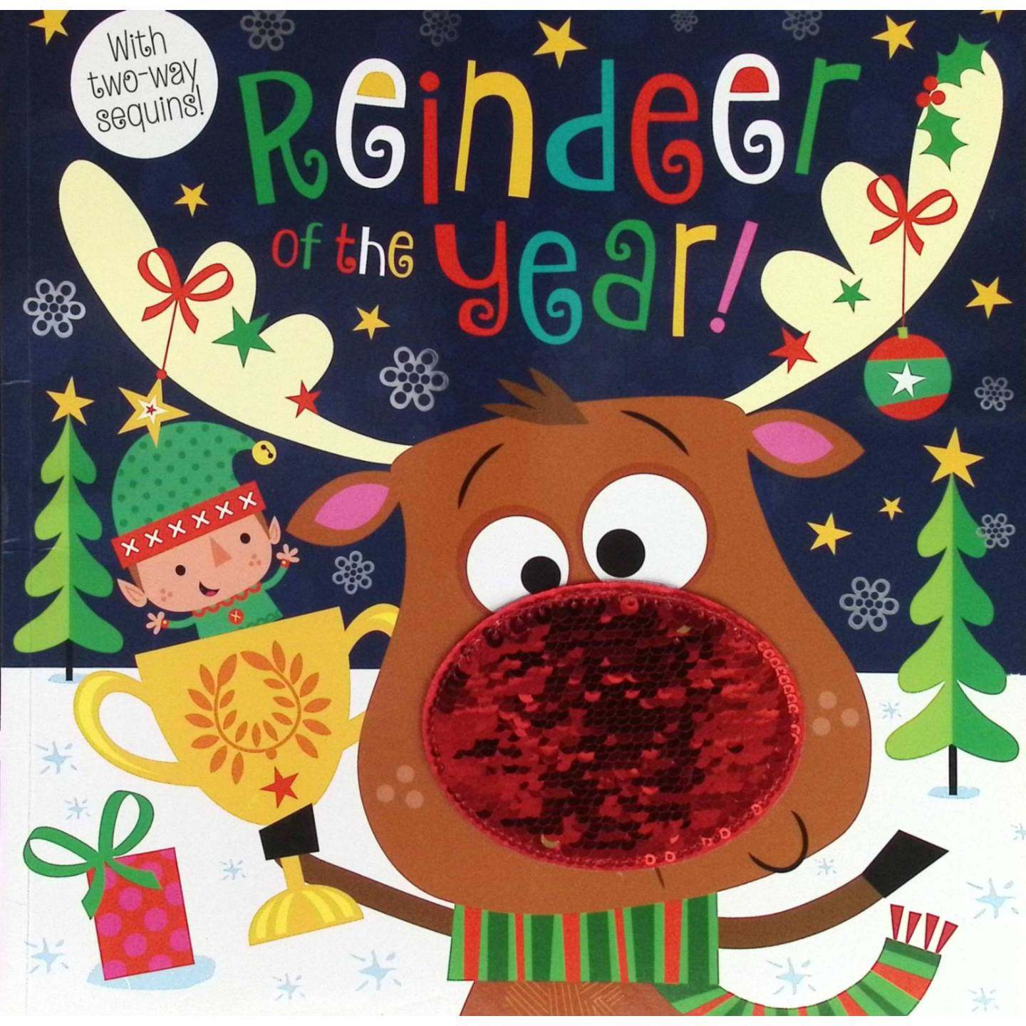 英文原版图书圣诞驯鹿绘本