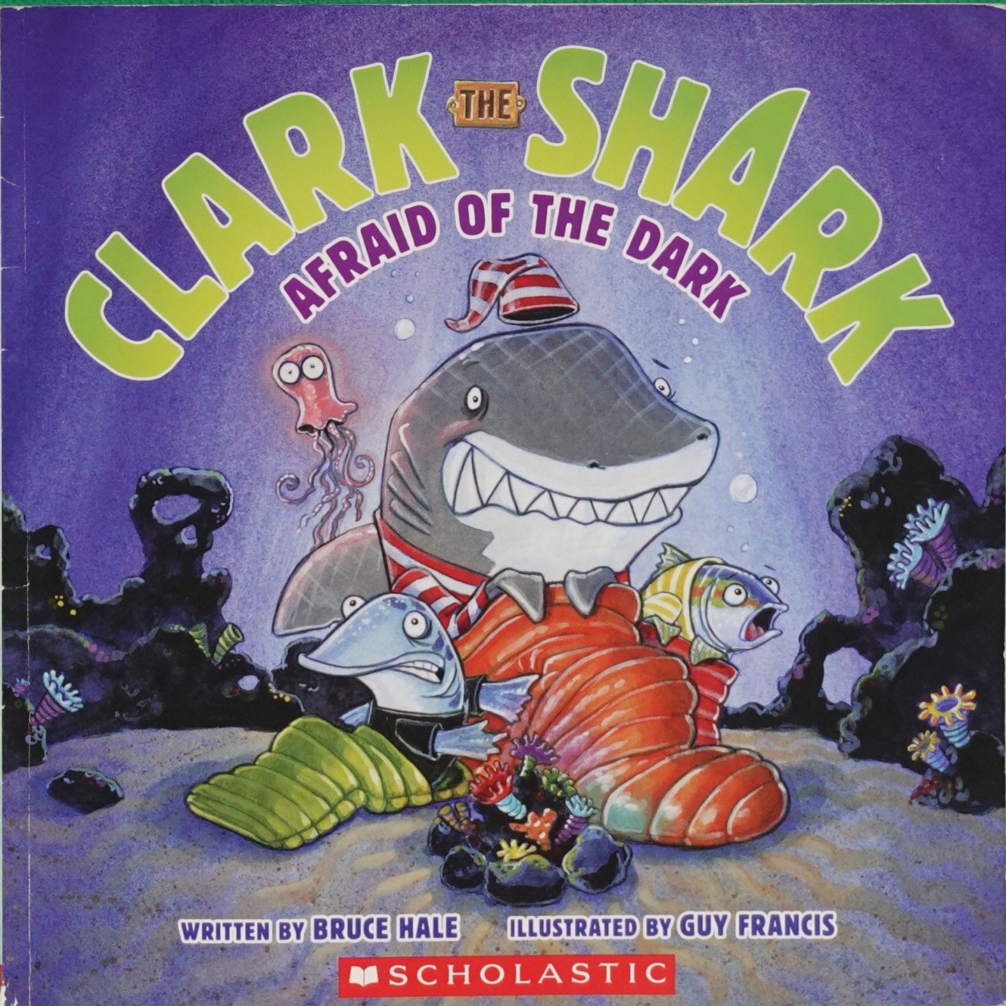 英文原版图书鲨鱼怕黑绘本