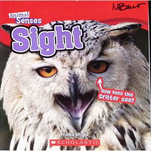 英语原版引进动物感官系列Sight绘本由学乐出版社出版作者弗兰基赖特创作通过生动图片和简明文字向710岁孩子介绍不同动物的视觉