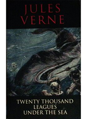 海底两万里原版英语科幻小说凡尔纳经典Leagues青少年阅读710岁适读黑白插图版横跨大西洋出版社出版海洋生物知识地理知识潜艇原