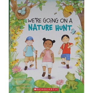 英语原版书WereGoingonaNatureHunt绘本亲子共读自然探险这是一本充满春天气息的绘本优美的画面和朗朗上口的文字带领孩子们体验