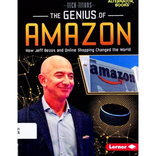 英语原版引进科技巨擘系列杰夫贝佐斯与在线购物如何改变世界彩色章节书青少年适读互联网发展史商业创业人物传记亚马逊创始人成
