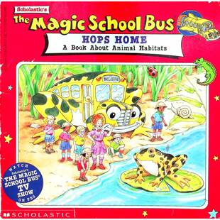神奇校车原版书TheMagicSchoolBusHopsHome英语绘本讲述动物栖息地知识适合710岁小学生亲子共读科学教育自然主题乔安娜柯尔创作