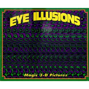 英语原版书视觉幻象EYEILLUSIONS科普绘本适读710岁摩登出版社出版通过五彩缤纷的随机点状图案隐藏了令人惊叹的三维图片训练观