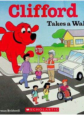 克利福德原版书英语绘本Clifford亲子共读安全启蒙诺曼布莱德威尔经典作品学乐出版社出品通过大红狗的趣味故事教会孩子安全行走