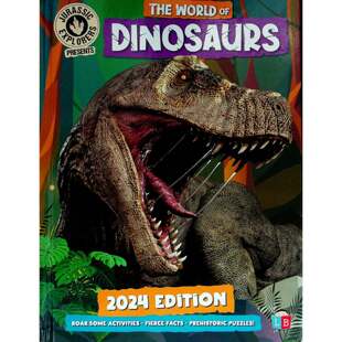 侏罗纪探险家系列原版书恐龙世界英语绘本儿童科普彩色章节书适合710岁孩子阅读了解恐龙种类名称特点习性生活年代等知识