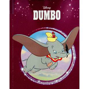 迪士尼原版书小飞象Dumbo英语绘本适合36岁儿童亲子共读彩色插图故事书改编自经典动画讲述勇气友情和自我接纳的温情故事