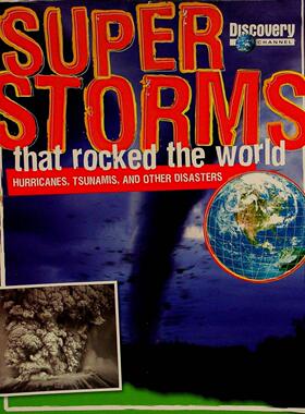 探索频道原版引进SuperStorms震撼世界英语自然灾害章节书彩色印刷适合710岁儿童了解飓风海啸等灾害知识培养科学兴趣