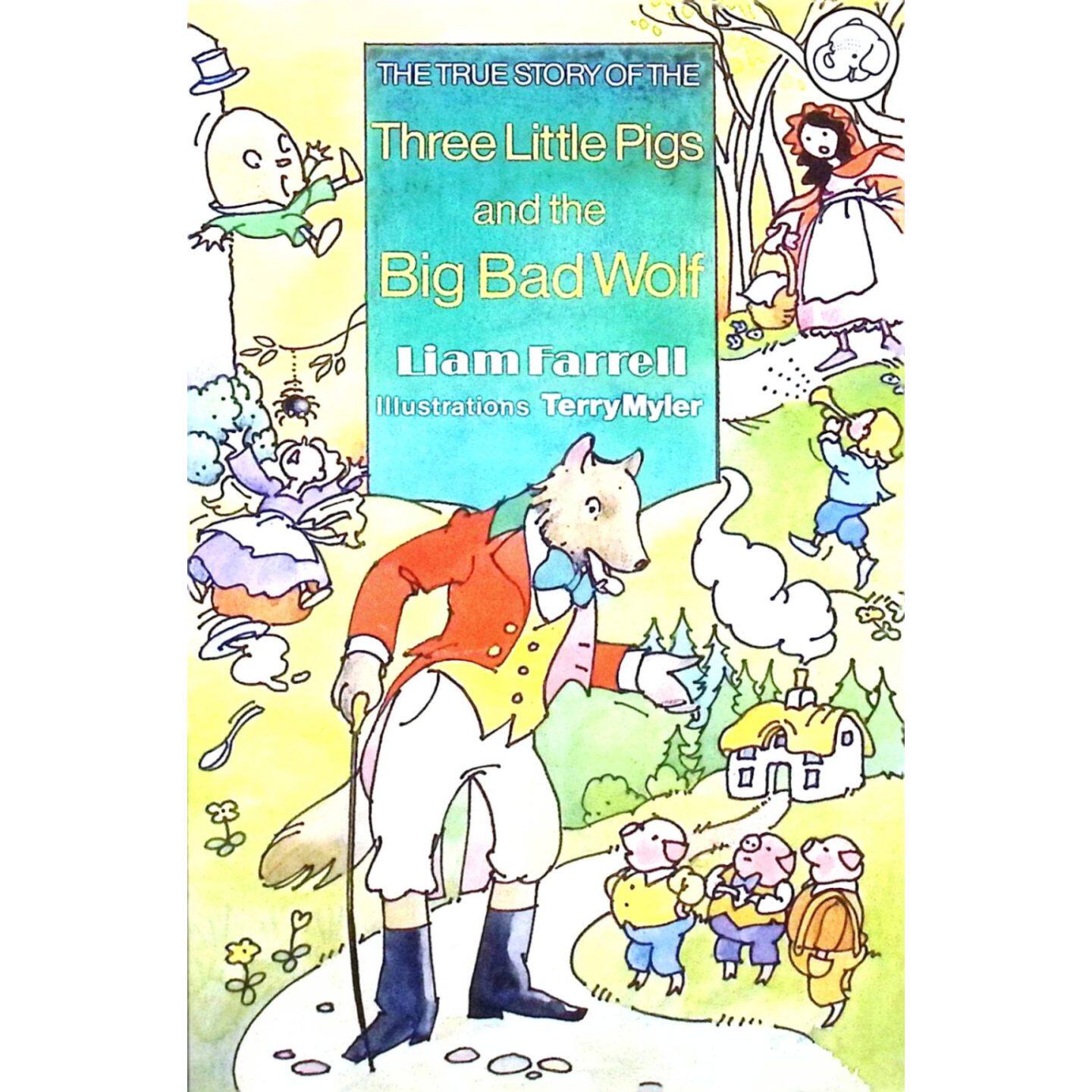 英语原版书三只小猪和大灰狼的真实故事Elephants系列第二阶段爱尔兰作家利亚姆法雷尔幽默改编经典童话适合710岁儿童阅读的初级