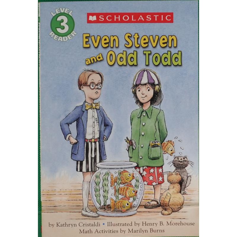 Even Steven And Odd Todd level 3 Hello Reader Math by Kathryn Cristaldi平装Scholastic偶数斯蒂文与奇数托德(第3级) 书籍/杂志/报纸 原版其它 原图主图