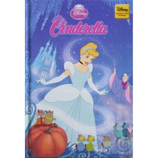 迪士尼公主奇妙阅读世界原版书灰姑娘Cinderella童话绘本适合36岁亲子共读经典童话故事讲述善良战胜邪恶梦想成真培养孩子爱与勇