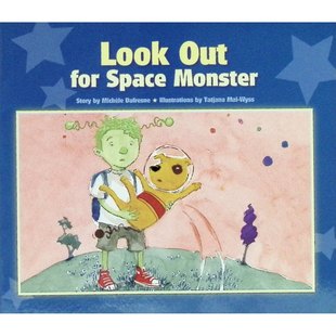 太空男孩系列原版引进英语绘本LookOutforSpaceMonster适合36岁儿童亲子共读的太空冒险故事培养孩子想象力和友谊意识