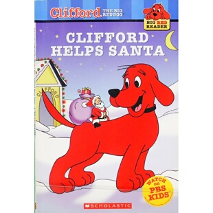 大红狗克利福德原版书英语绘本Clifford亲子共读圣诞故事适合36岁儿童讲述克利福德帮助圣诞老人的温馨冒险感受圣诞节的快乐与友