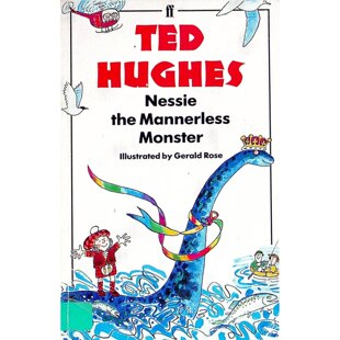 英语原版NessietheMannerlessMonster绘本特德休斯杰作亲子共读710岁儿童文学诗歌韵律英国文化幻想幽默故事黑白插图经典作
