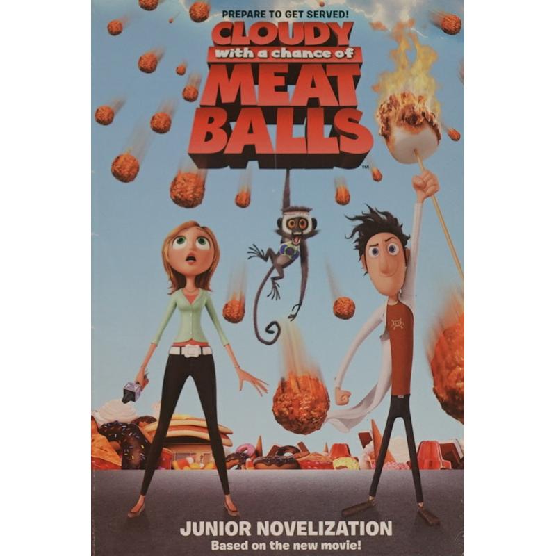 Cloudy with a Chance of Meatballs Junior Novelization by Stacia Deutsch平装Simon Spotlight《多云有肉丸子的机会》青少年小