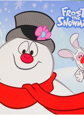 英语绘本背面系列原版书雪人弗罗斯提Frosty亲子共读节日故事改编自经典圣诞歌曲的温暖绘本讲述雪人弗罗斯提与孩子们的奇幻友谊