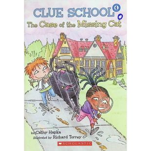 猫绘本CLUESCHOOL侦探推理故事适合710岁儿童培养阅读理解能力凯西哈普卡著理查德托里绘学乐出版 英语原版 书线索学校系列失踪